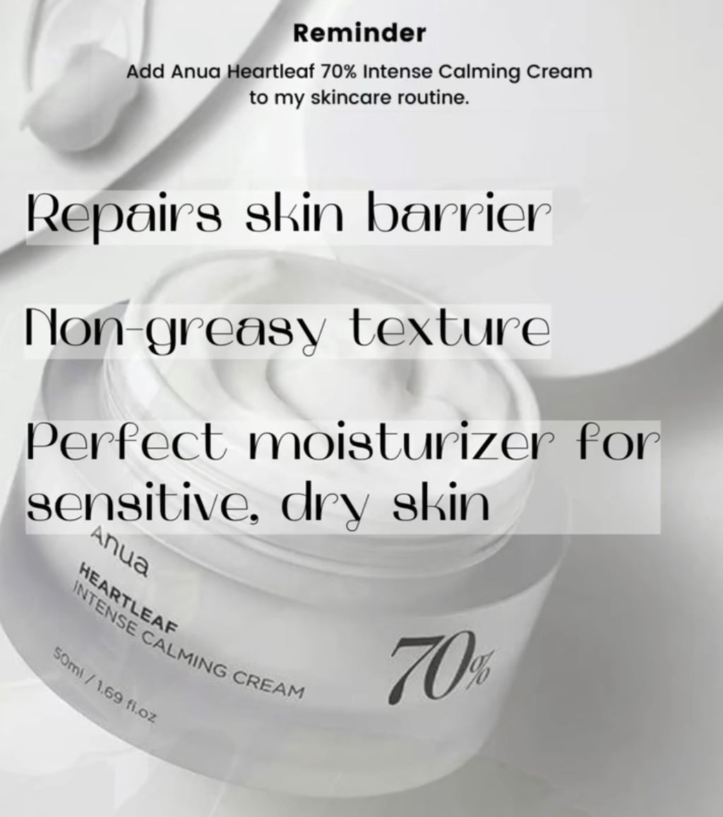 Anua Calming Cream Moisturizer